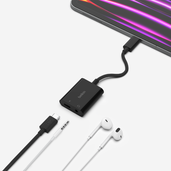 RockStar™ 3.5mm Audio + USB-C Charge Adapter