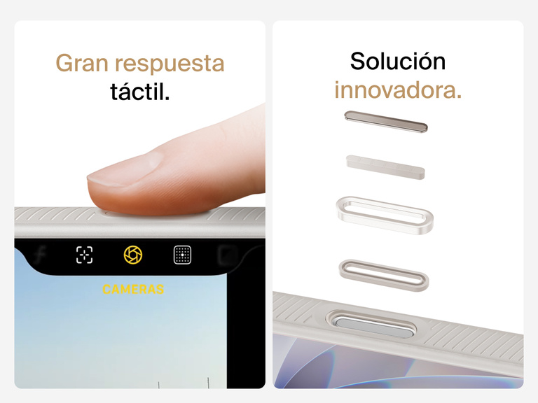 Belkin SheerForce Grip Series Case for iPhone 17 with MagSafe ring, raised edges, and floating tinted buttons for precision protection.