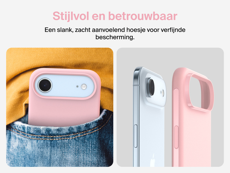 Belkin ScreenForce Protect-hoesje met aanraakgevoelige cameraknop en een meerlaags design voor magnetische precisie en duurzame bescherming van je iPhone 17.