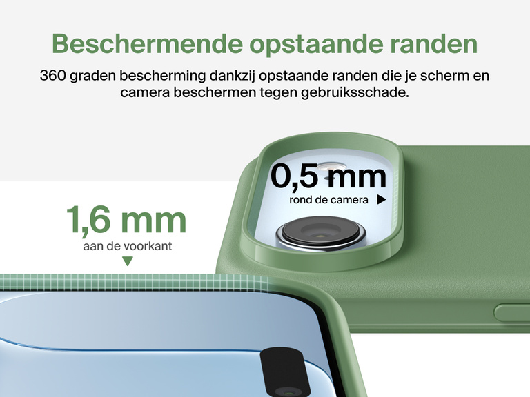 Belkin ScreenForce Protect-hoesje voor de iPhone 17, met opstaande randen en valbescherming conform militaire normen, tot 4 m.