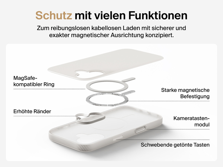 Belkin SheerForce Grip Series Case for iPhone 17 supports MagSafe and Qi2 wireless charging with strong magnetic alignment.