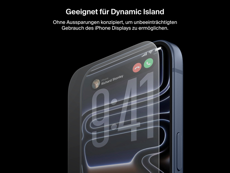 Belkin ScreenForce UltraGlass 2 Screen Protector is Dynamic Island compatible, preserving full iPhone display without cutouts.