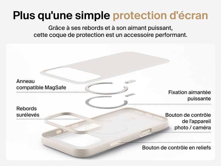 Belkin SheerForce Grip Series Case for iPhone 17 supports MagSafe and Qi2 wireless charging with strong magnetic alignment.