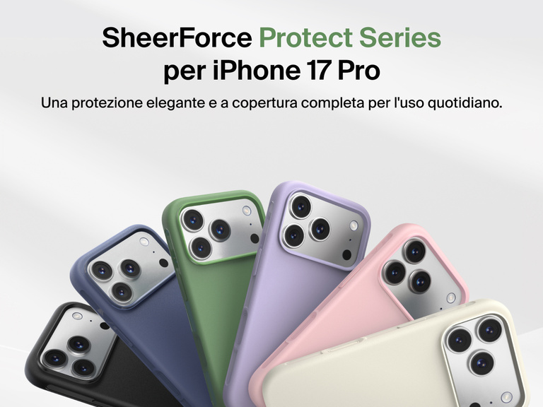 La custodia Belkin SheerForce Protect Series per iPhone 17 offre una copertura durevole e compatta e una protezione quotidiana per il tuo dispositivo.