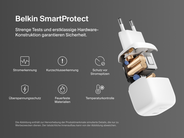 Explosionsdarstellung des Belkin Gaming Travel Case für die Nintendo Switch 2 mit Fächern für Game-Karten, Mesh-Staufach und robustem Reißverschluss.