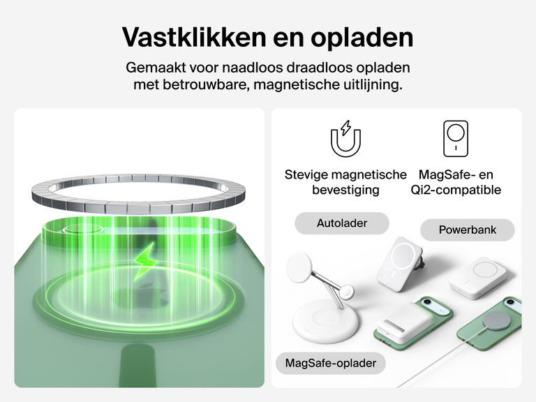 Close-up of Belkin SheerForce Grip Series Case for iPhone 17 with textured edges for secure, comfortable handling.