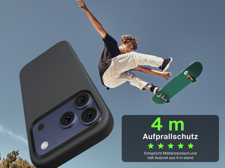 Belkin H&uuml;lle der SheerForce Protect Serie f&uuml;r das iPhone 17, die schlanken aber strapazierf&auml;higen und zuverl&auml;ssigen Schutz f&uuml;r den Alltag bietet.