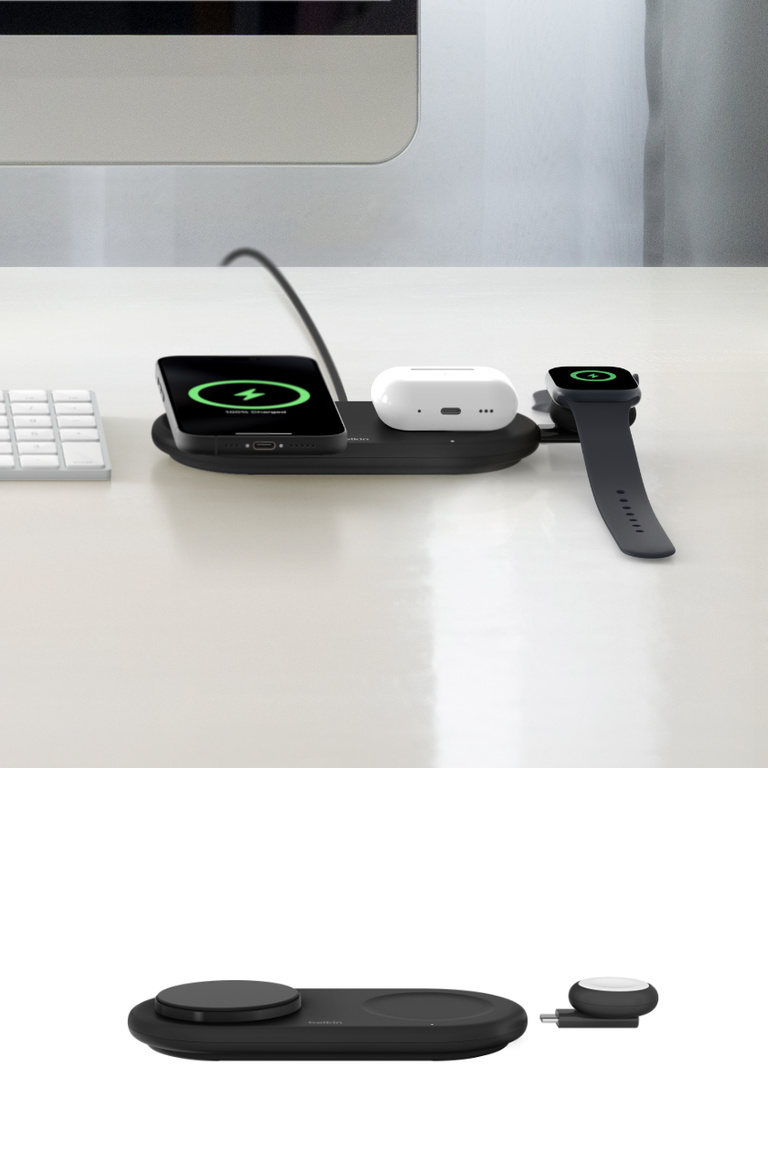 BoostCharge Pro 3-in-1 Magnetic Charging Pad