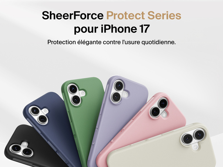 Coque de protection Belkin ScreenForce Protect Series pour iPhone 17 con&ccedil;ue pour &ecirc;tre fine, durable et fiable, tous les jours.