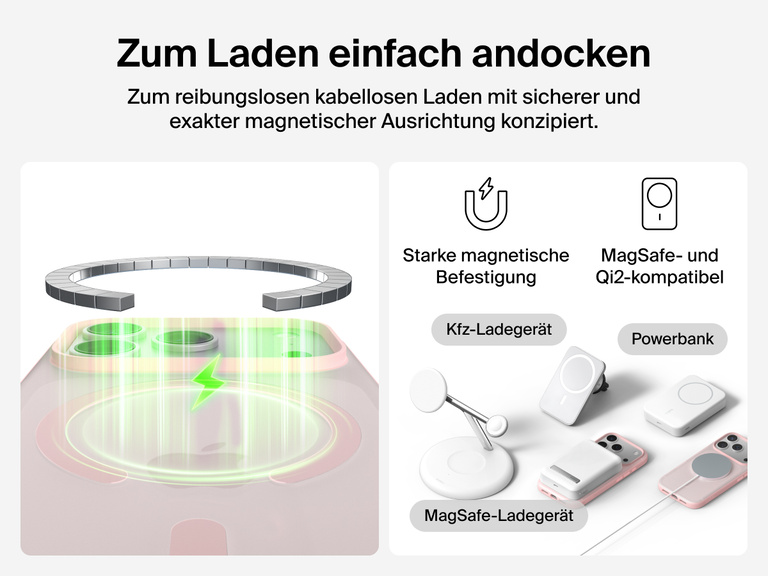 Close-up of Belkin SheerForce Grip Series Case for iPhone 17 with textured edges for secure, comfortable handling.