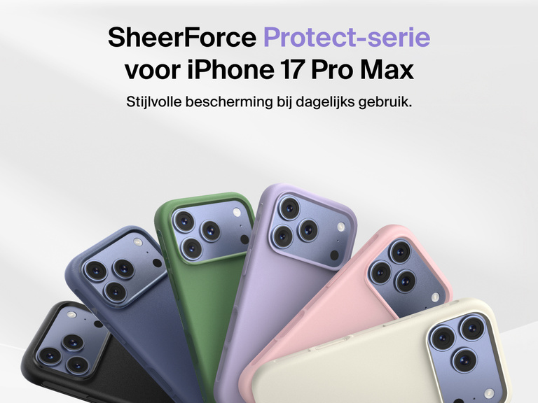 Dun en duurzaam Belkin ScreenForce Protect-hoesje voor dagelijkse bescherming van je iPhone 17.