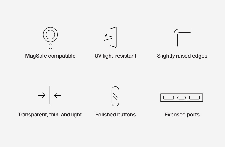 SheerForce™ Magnetic Clear Protective iPhone Case