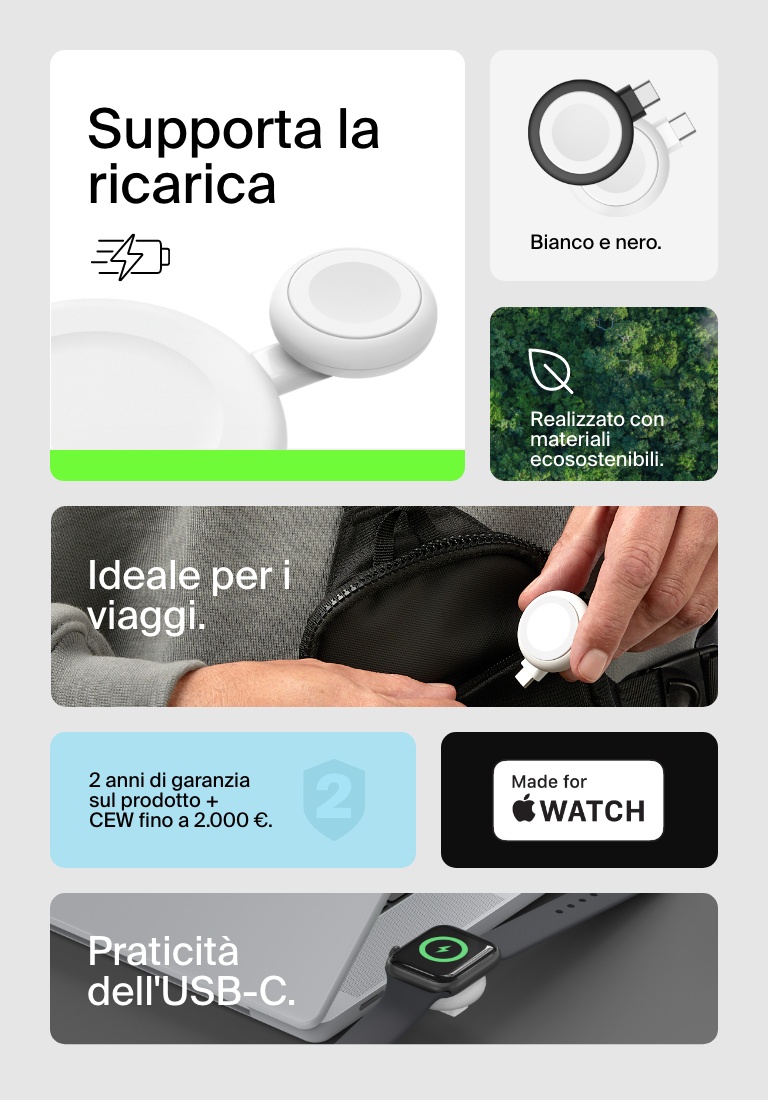 Belkin BoostCharge Pro Tappetino di ricarica wireless con tecnologia magnetica Qi2 (15 W) e compatibilità MagSafe, caricatore rapido per iPhone, compatibile con iPhone 15, 14, 13, AirPods, Apple Watch e altro