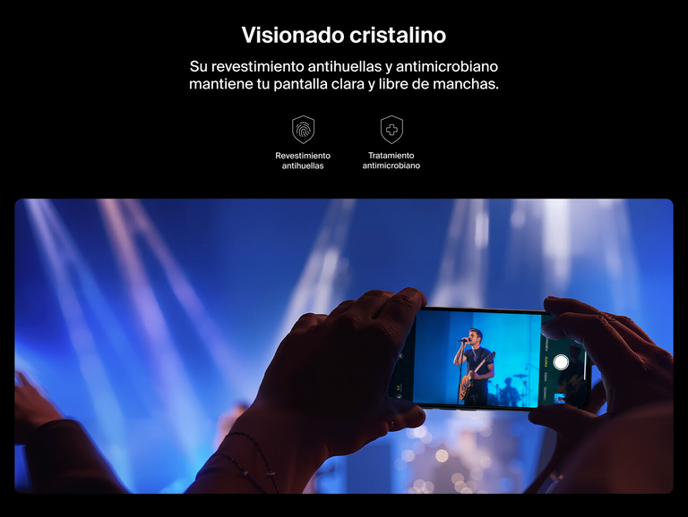 Belkin ScreenForce UltraGlass 2 Screen Protector with anti-fingerprint coating and antimicrobial treatment for crystal clear viewing.
