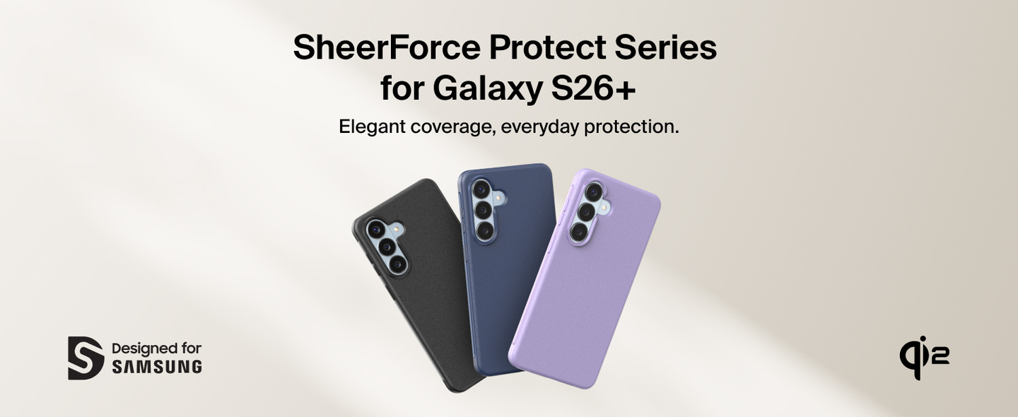 Belkin SheerForce Protect Series Magnetic Case for Samsung Galaxy S26+ in black