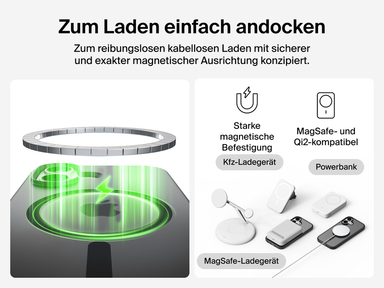 Close-up of Belkin SheerForce Grip Series Case for iPhone 17 with textured edges for secure, comfortable handling.