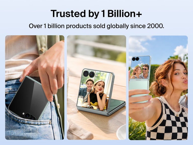 Belkin Titan SmartShield Anti-Reflective Screen Protector for Samsung Galaxy Z 8 trusted by over 1 billion products sold worldwide and designed for everyday protection.