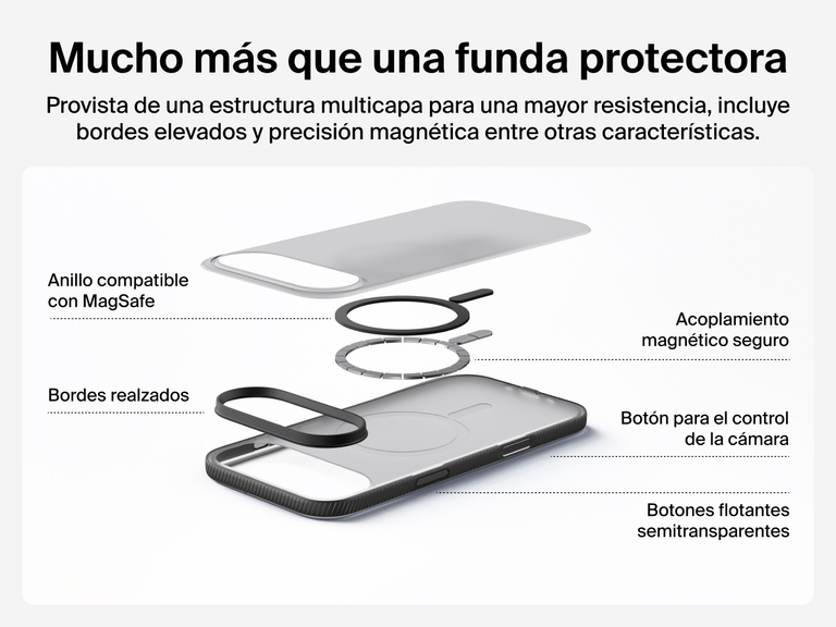 Belkin SheerForce Grip Series Case for iPhone 17 supports MagSafe and Qi2 wireless charging with strong magnetic alignment.