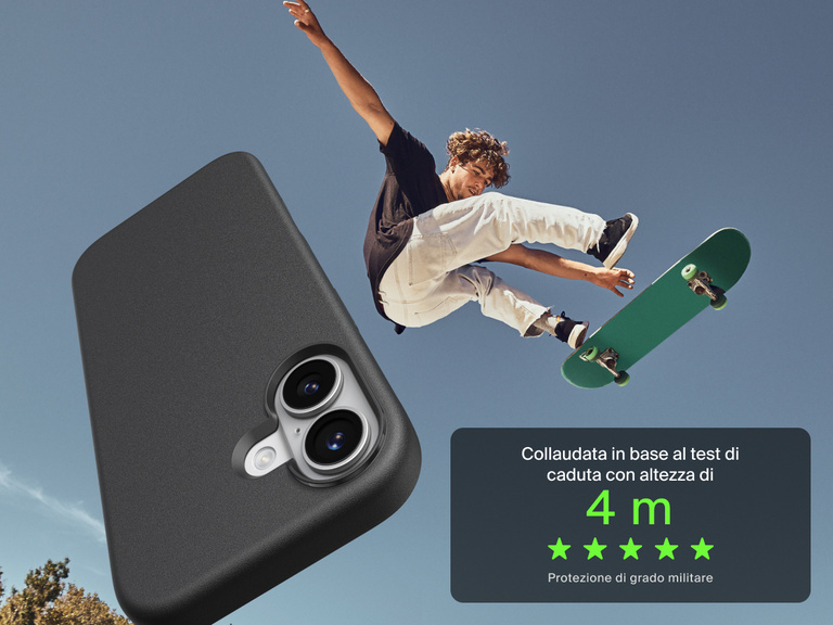La custodia Belkin SheerForce Protect Series per iPhone è progettata per offrire una copertura durevole e compatta e una protezione affidabile per l'uso quotidiano.