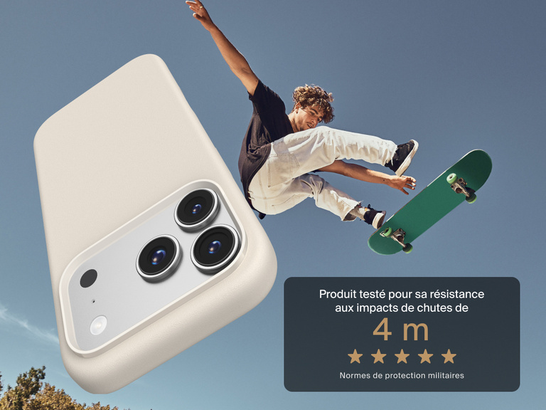 Coque de protection Belkin ScreenForce Protect Series pour iPhone 17 con&ccedil;ue pour &ecirc;tre fine, durable et fiable, tous les jours.