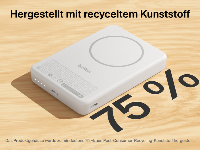 one line of seo optimized ada compliant alt text for the attached image of Slim Magnetic Power Bank 10K with Qi2