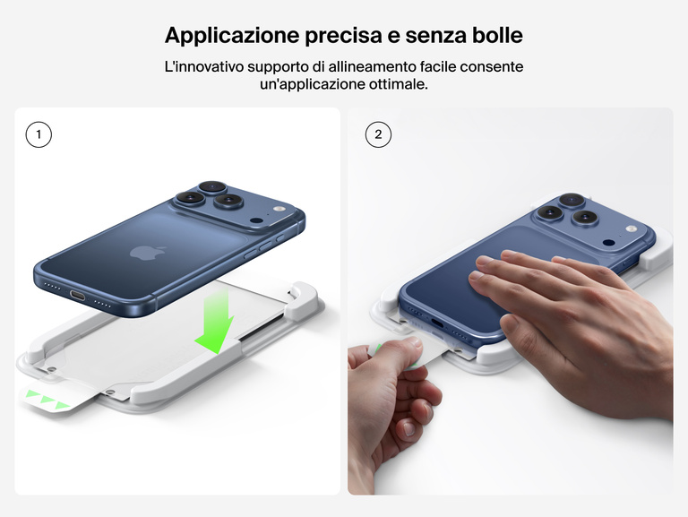 Belkin ScreenForce InvisiGlass Screen Protector with precise, bubble-free installation using easy alignment tray.