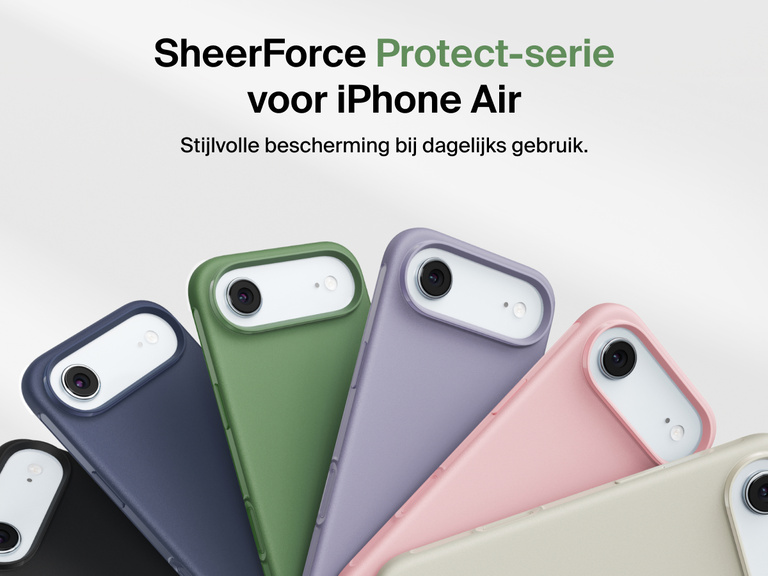 Dun en duurzaam Belkin ScreenForce Protect-hoesje voor dagelijkse bescherming van je iPhone 17.