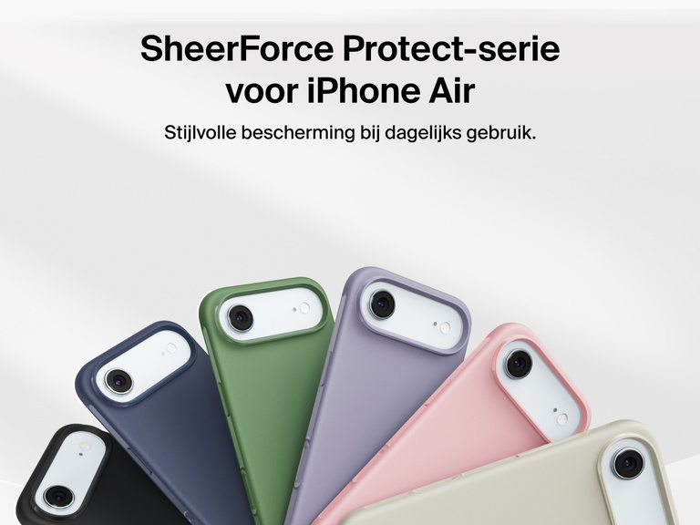Dun en duurzaam Belkin ScreenForce Protect-hoesje voor dagelijkse bescherming van je iPhone 17.