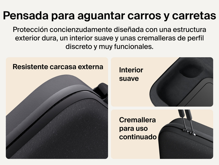 Belkin Gaming Charging Case Pro for Nintendo Switch 2 shown with tough outer shell, soft protective interior, and heavy-duty low-profile zippers for durable travel protection.