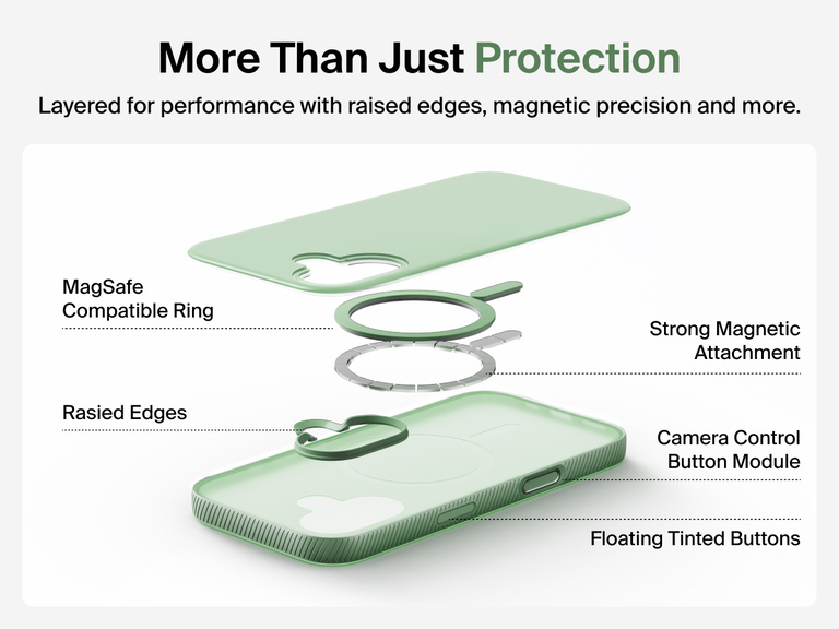 Belkin SheerForce Grip Series Case for iPhone 17 supports MagSafe and Qi2 wireless charging with strong magnetic alignment.