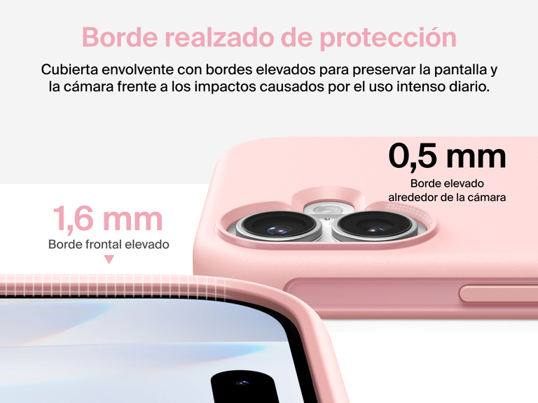 La funda SheerForce Protect Series para iPhone 17 de Belkin cuenta con bordes realzados para preservar efizcamente la pantalla y las lentes de la cámara y su diseño no obstaculiza la carga magnética inalámbrica.