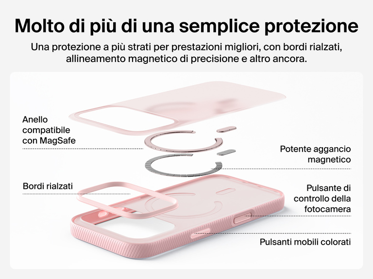 Belkin SheerForce Grip Series Case for iPhone 17 supports MagSafe and Qi2 wireless charging with strong magnetic alignment.