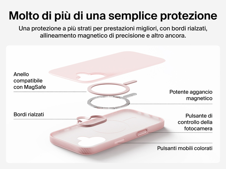 Belkin SheerForce Grip Series Case for iPhone 17 supports MagSafe and Qi2 wireless charging with strong magnetic alignment.