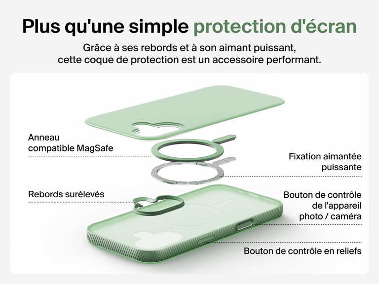 Belkin SheerForce Grip Series Case for iPhone 17 supports MagSafe and Qi2 wireless charging with strong magnetic alignment.