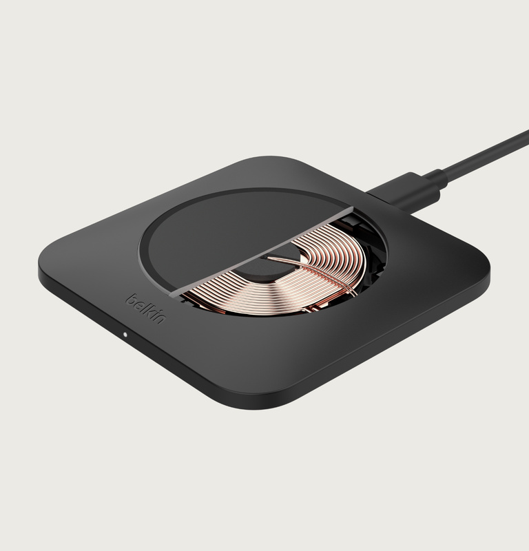 BoostCharge Universal Easy Align Wireless Charging Pad 15W for iPhone, Samsung Galaxy, AirPods Pro 