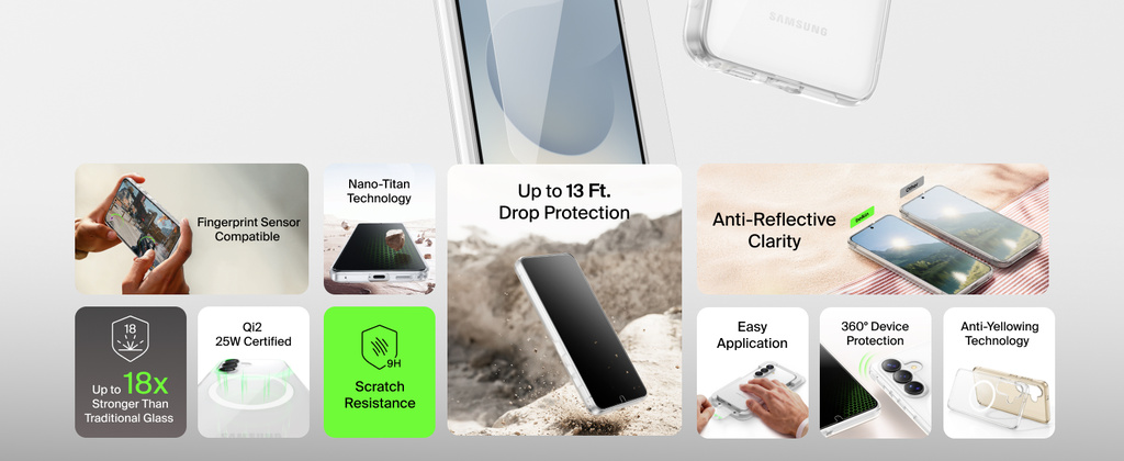 Belkin Titan bundle protection features for the Samsung Galaxy S26 family