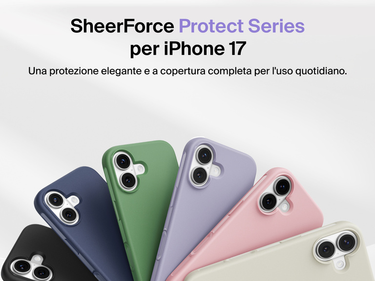 La custodia Belkin SheerForce Protect Series per iPhone 17 offre una copertura durevole e compatta e una protezione quotidiana per il tuo dispositivo.