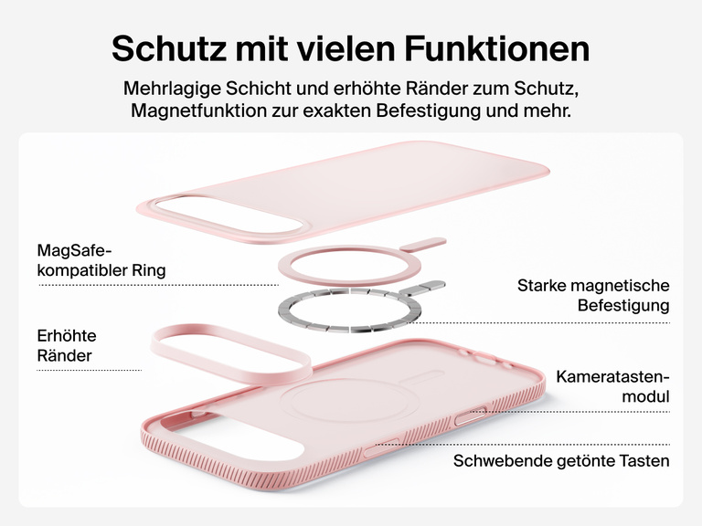 Belkin SheerForce Grip Series Case for iPhone 17 supports MagSafe and Qi2 wireless charging with strong magnetic alignment.