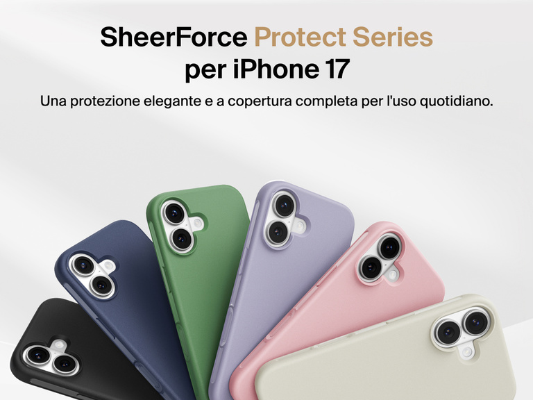 La custodia Belkin SheerForce Protect Series per iPhone 17 offre una copertura durevole e compatta e una protezione quotidiana per il tuo dispositivo.