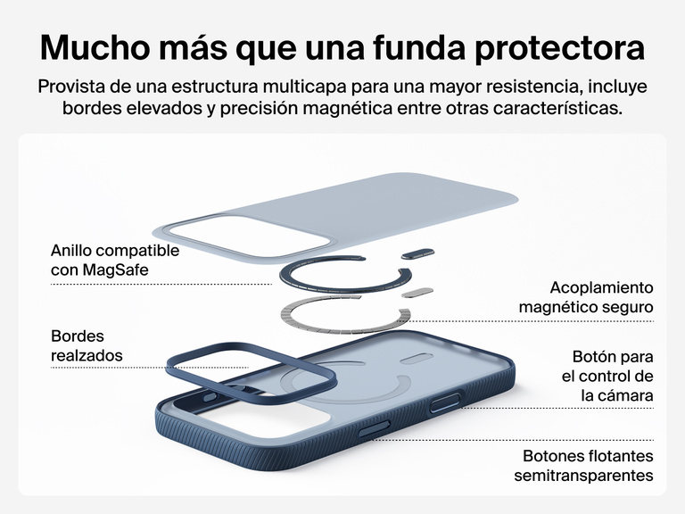 Belkin SheerForce Grip Series Case for iPhone 17 supports MagSafe and Qi2 wireless charging with strong magnetic alignment.
