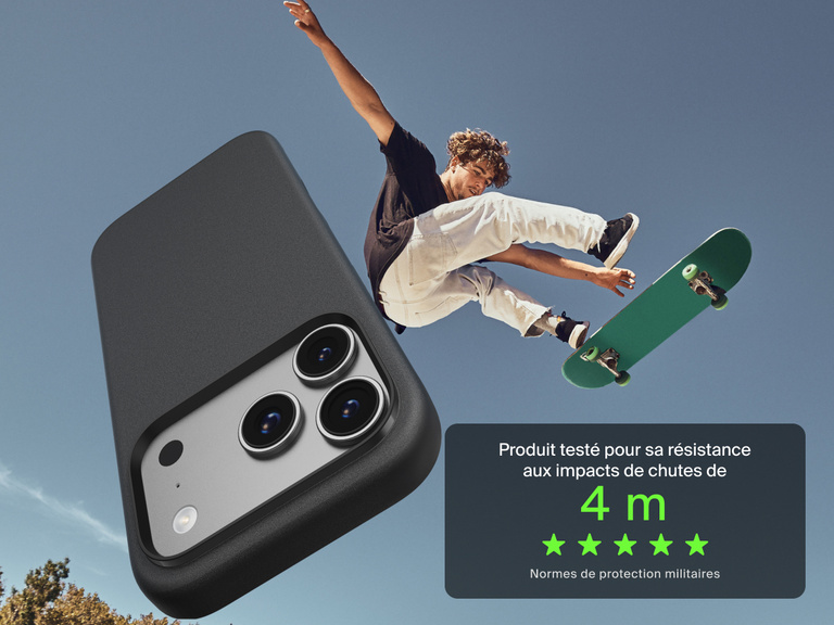 Coque de protection Belkin ScreenForce Protect Series pour iPhone 17 con&ccedil;ue pour &ecirc;tre fine, durable et fiable, tous les jours.