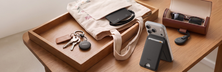 SureFind trackers and accessories to keep track of keys, bags, and wallets