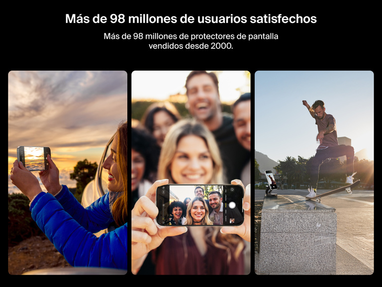 Belkin ScreenForce UltraGlass 2 Screen Protector trusted by over 81 million users worldwide for reliable iPhone screen protection.