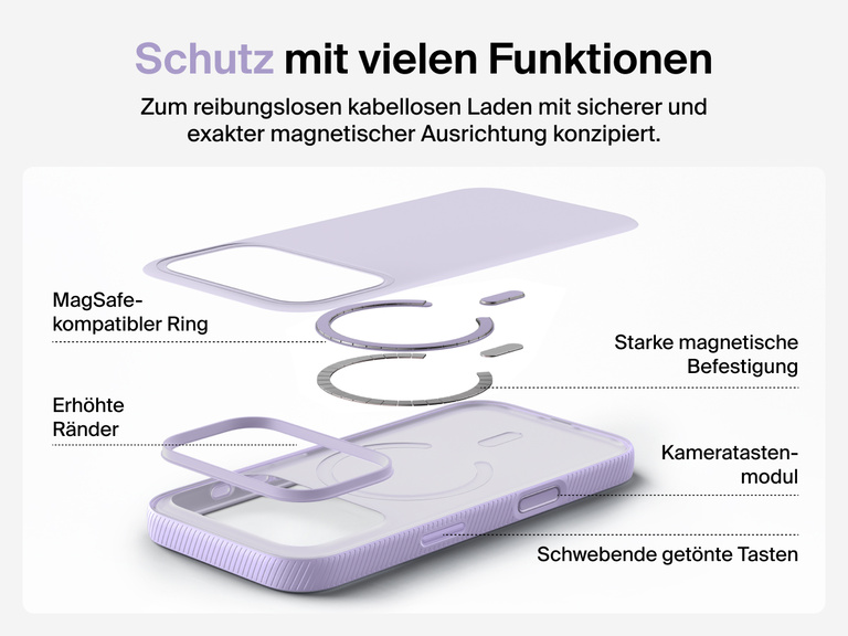 Belkin SheerForce Grip Series Case for iPhone 17 supports MagSafe and Qi2 wireless charging with strong magnetic alignment.