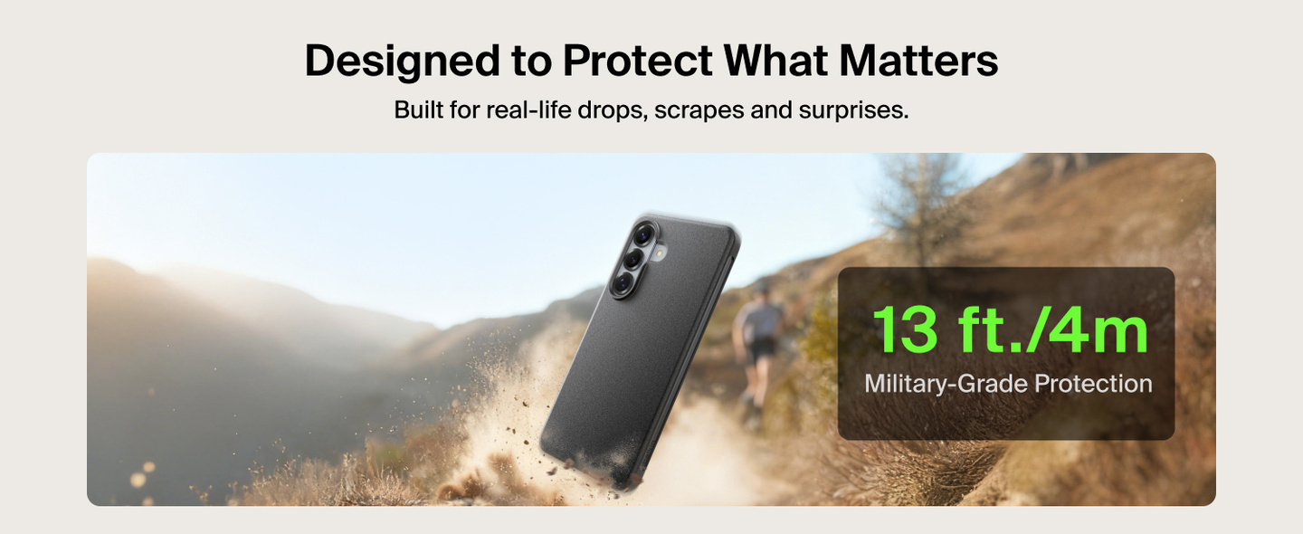 Belkin SheerForce Protect Series Case demonstrating drop protection