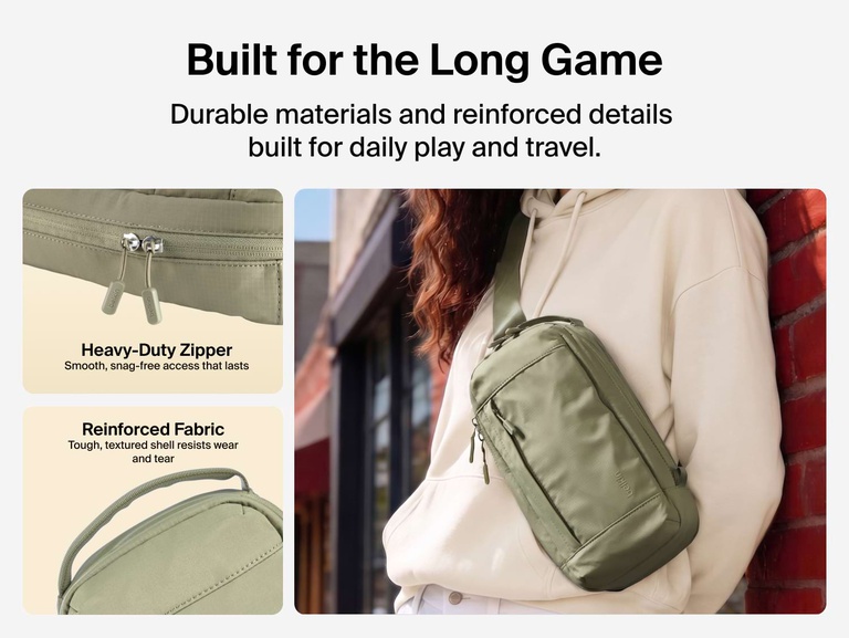 Belkin Gaming Travel Bag for Nintendo Switch 2 is built with reinforced fabric and durable zippers for reliable everyday protection and travel.