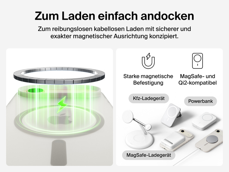 Close-up of Belkin SheerForce Grip Series Case for iPhone 17 with textured edges for secure, comfortable handling.