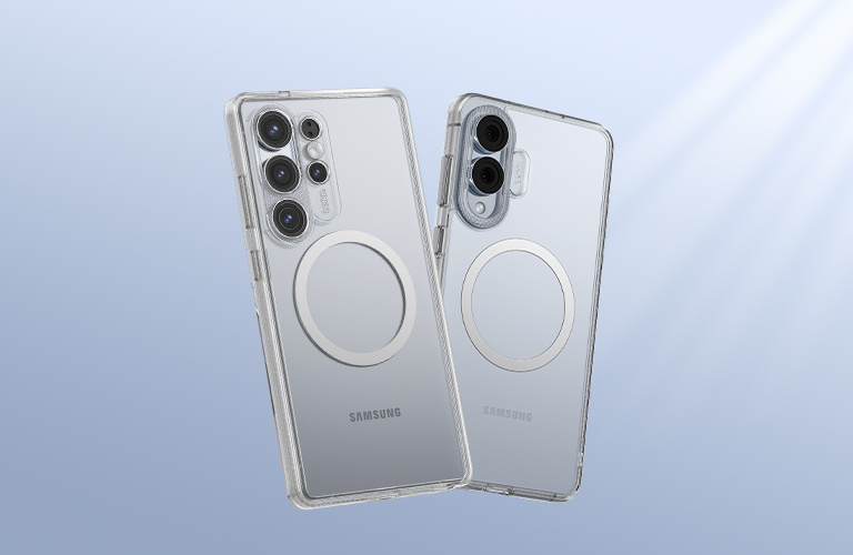 BoostCharge Power Bank 10K with Integrated Cable shown in black and pink, featuring a compact design with a built-in charging cable and LED battery indicators against a neutral background.