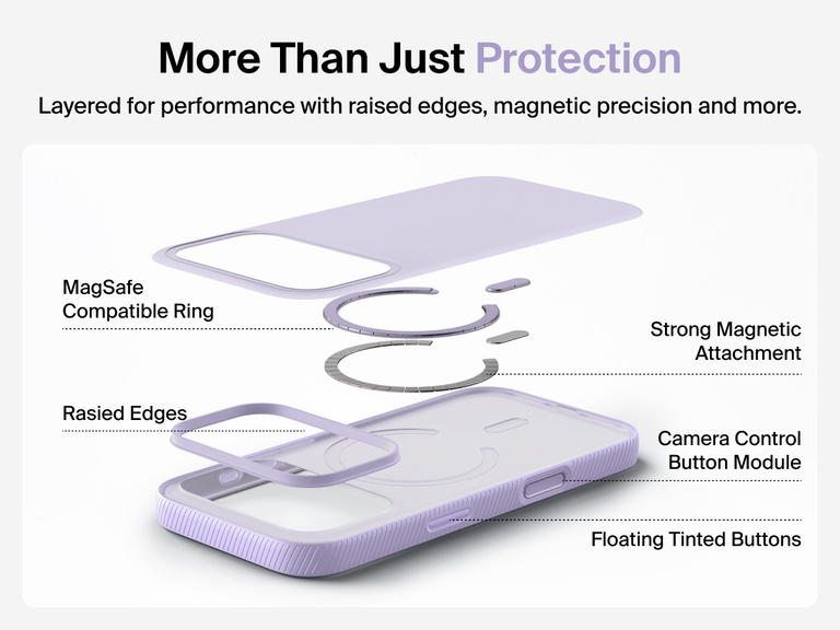 Belkin SheerForce Grip Series Case for iPhone 17 supports MagSafe and Qi2 wireless charging with strong magnetic alignment.