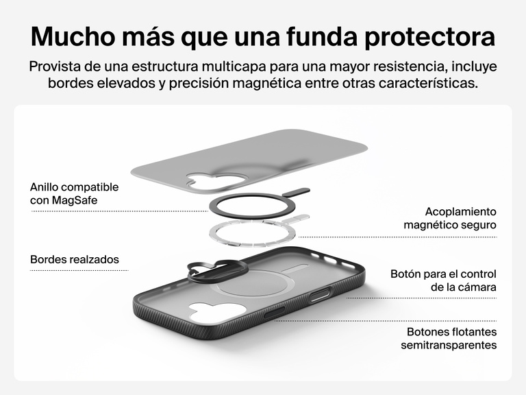 Belkin SheerForce Grip Series Case for iPhone 17 supports MagSafe and Qi2 wireless charging with strong magnetic alignment.
